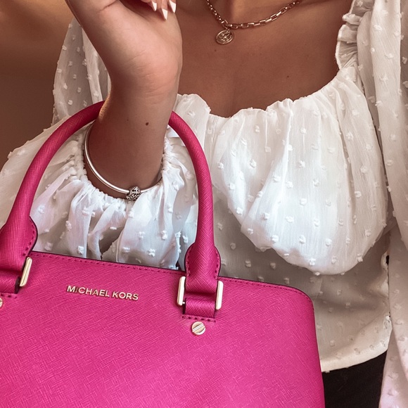 Hot Pink Michael Kors Purse - Picture 5 of 10